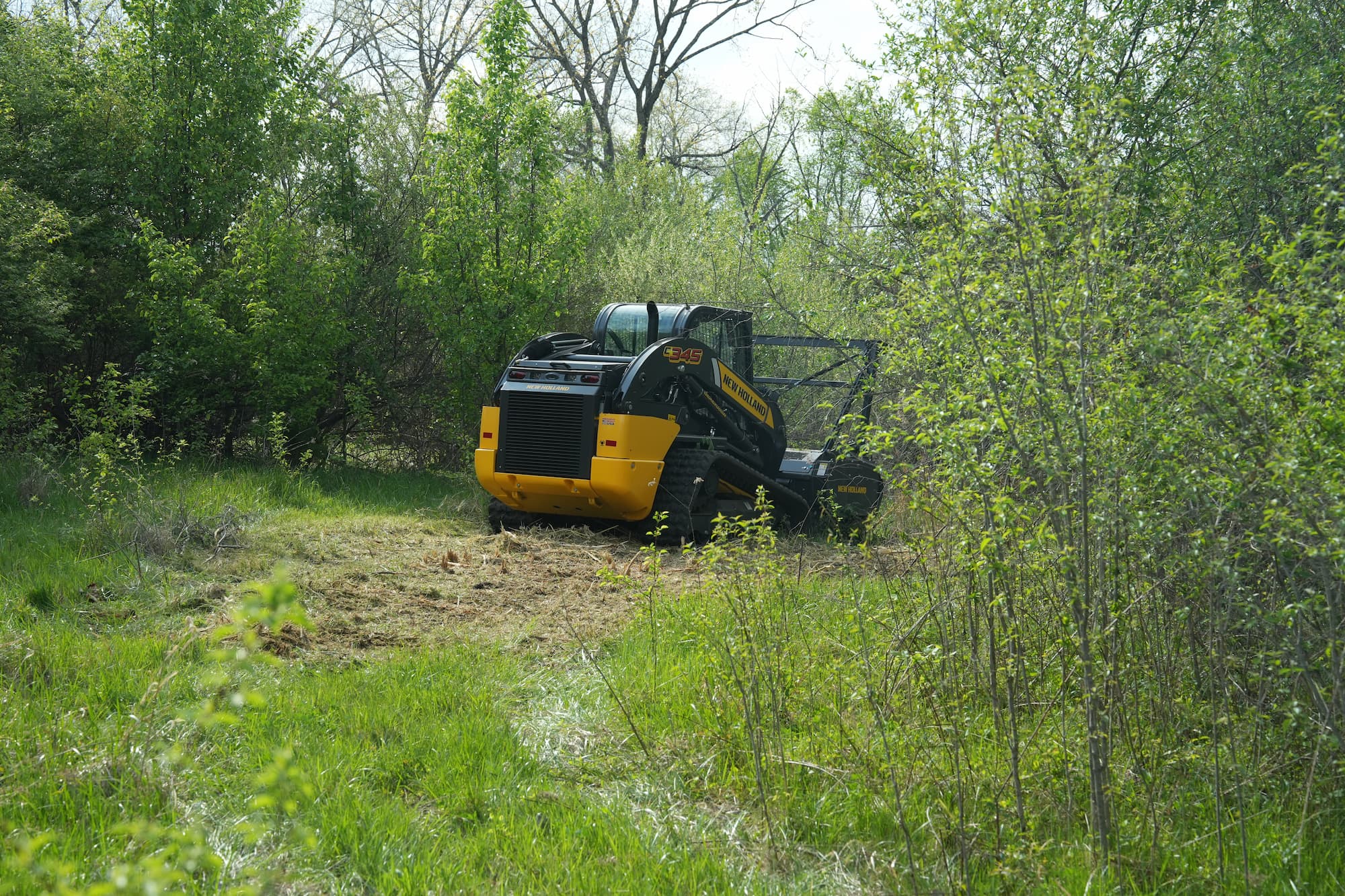 Land clearing job site Dayton Ohio — Full Armor Land Services